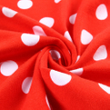 Custom breathable dot pattern sweat absorbing jersey printed fabric 96 cotton 4 spandex